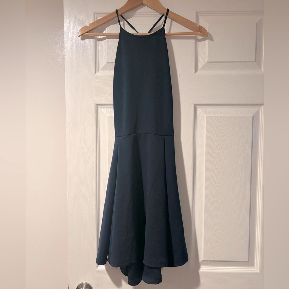 Sleeveless navy Windsor dress!